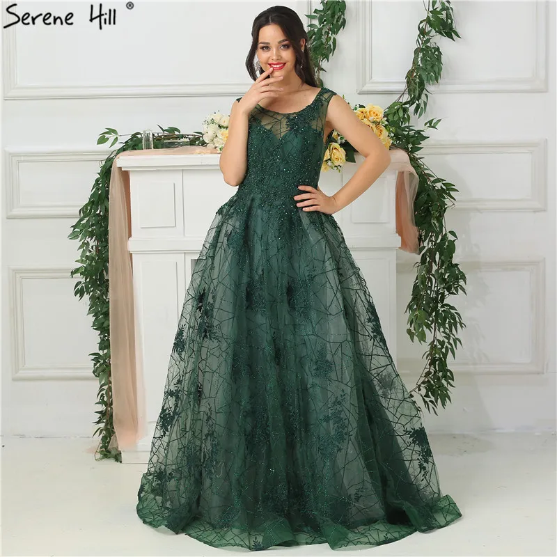 

Sexy Cut Back Short Sleeves Evening Dresses 2019 See through Beaded Mermaid Long Prom Dress Party Dubai Robe De Soiree BLA6687