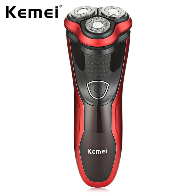 Kemei-9013 Electric Wasbare Shaver Rechargeable Rotary Men Razor Shaver with 3D Shaving Heads Hair Removal Scheren Machine