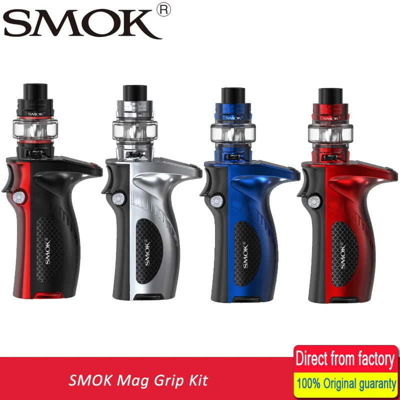 

New stocks Electronic Cigarettes Smok Mag Grip Kit with TFV8 Baby V2 Tank Mag Box Mod Vaporizer TFV8 Baby V2 S1 S2 Coil 5ml Tank