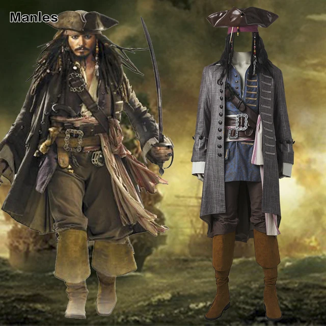 Captain Jack Sparrow Costume Pirates of the Caribbean