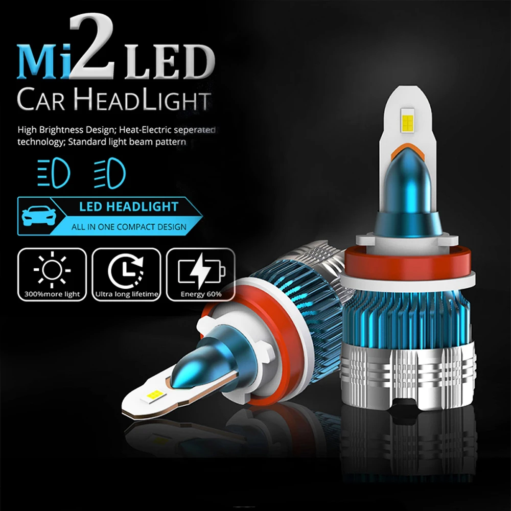 Новинка 2019 лампы для автомобильных фар M2 H11/H8/H9 автомобильная лампа H7 HB4/9006 HB3/9005
