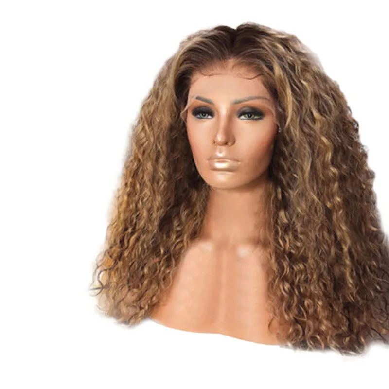 

Wigs Front lace wig black women's small curly hair brown African wrapped tube chemical fiber hair sets 66cm Wig dropship Dec14