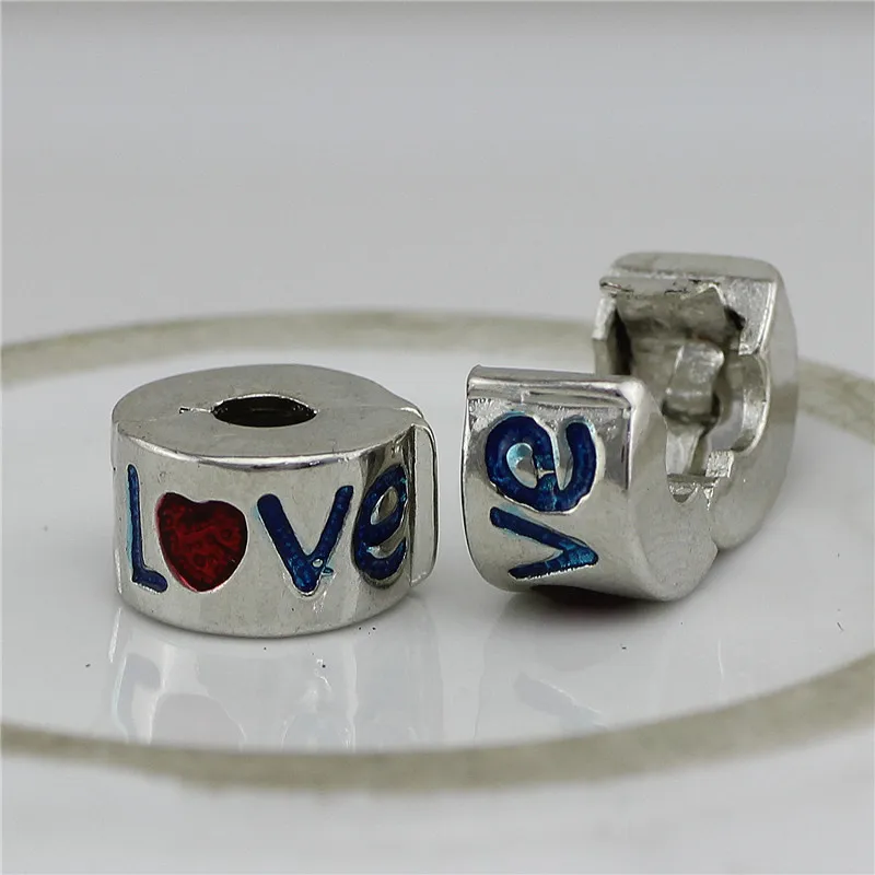 

4 style Fit Pandora Charms bracelets safety Bead Clip Stopper Star Pattern European Charm DIY Jewelry