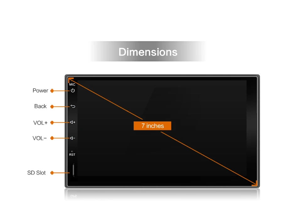 Clearance Bosion 2 din Car Radio 7" Android 9.0 HD Autoradio Multimedia Player Touch Screen Auto audio Car Stereo MP5 Bluetooth USB TF FM 3