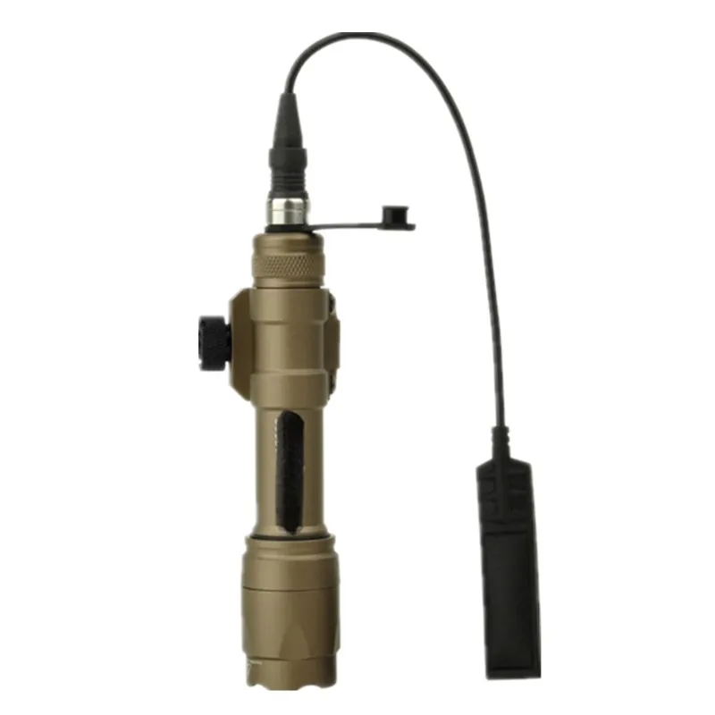 Interruptor de Pressão Remoto Tactical Lanterna Scoutlight Led Versão Completa Preto Tan M600c 9 Luzes de armas