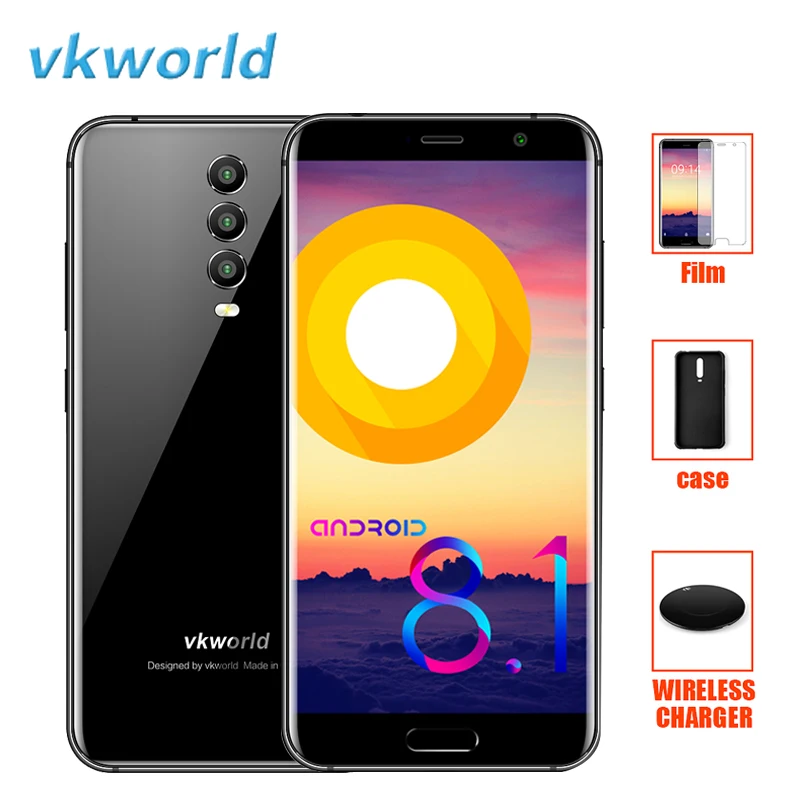 Vkworld K1 4G Смартфон Android 8 1 21MP 3 задних Камера мобильный телефон четыре ядра 4 Гб + 64