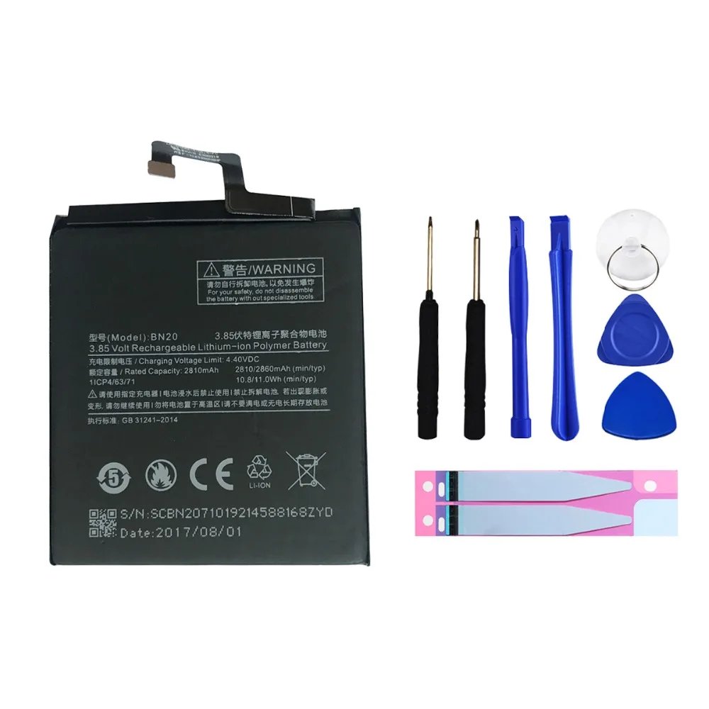 Bn20 для Xiaomi mi5c аккумулятор BN20 2810 mAh совместимый Xiao mi M5C 5C с бесплатными