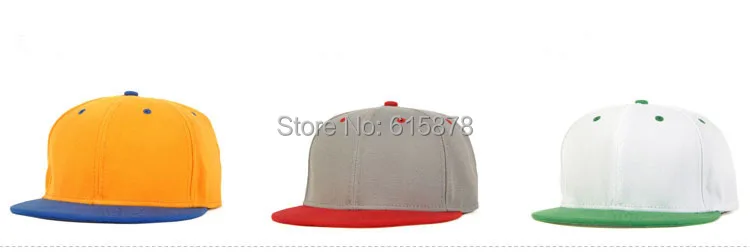 Classic 2 Tones Plain Snapback Hats 012.jpg