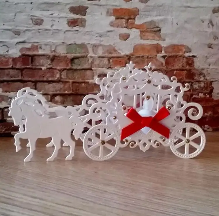  Y403 METAL CUTTING DIES The Horse-Drawn Tram Scrapbook card invitation paper craft party decor embo - 32854747447