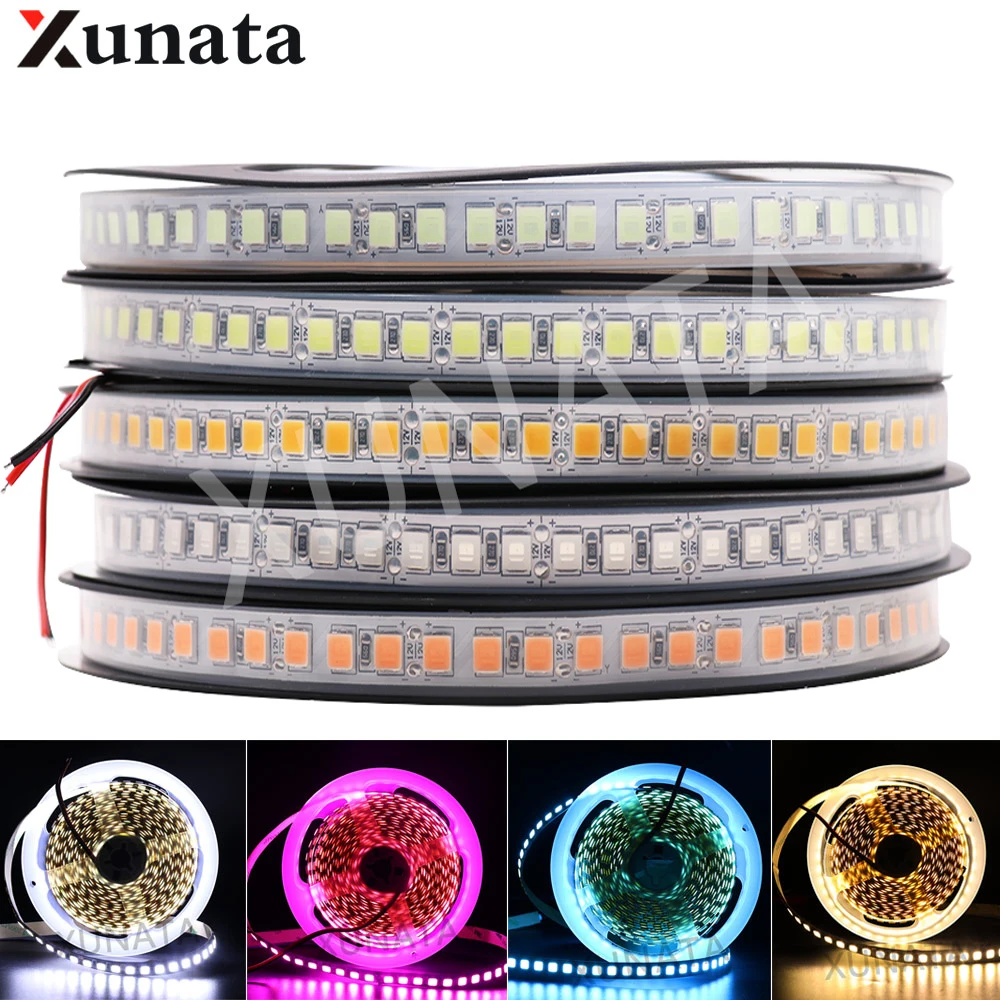 5m 12V 600LED 5054 LED Strip Light Flexible LED Ribbon Waterproof LED Tape Diode Tape Ice Tape for Decoration