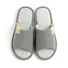 Домашние тапочки; сезон весна-лето; мужская повседневная домашняя обувь без застежки на плоской подошве; модель года; мужские шлепанцы в полоску; тапочки унисекс; SH021707M