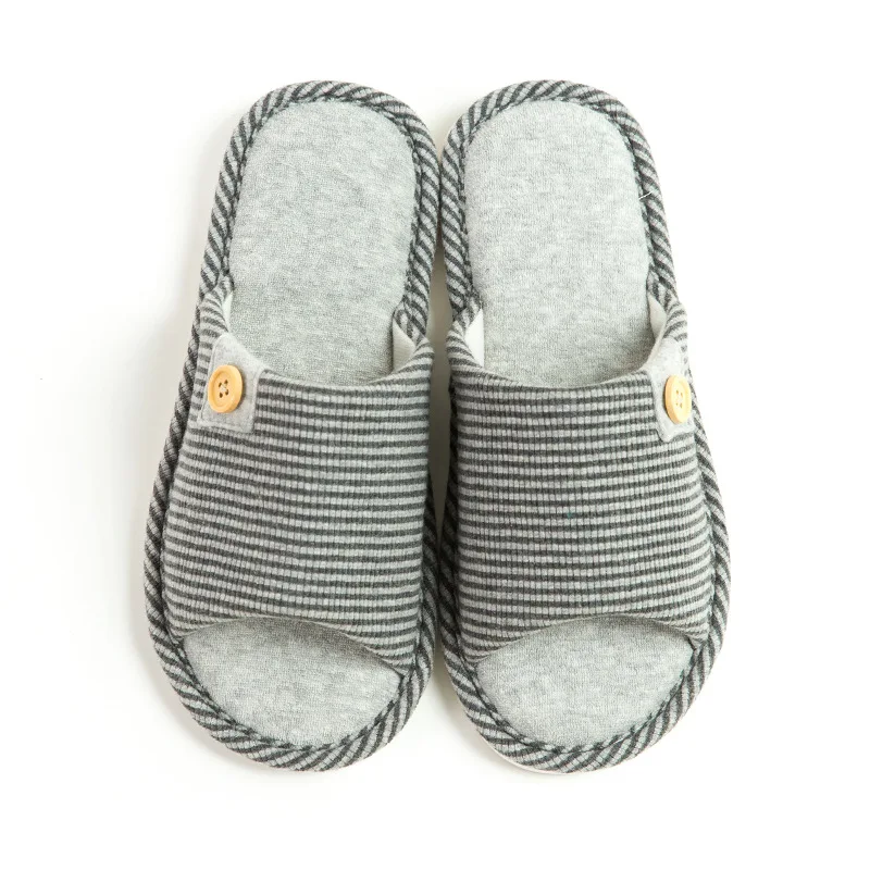 

Spring Summer Home Slippers Men Casual Indoor Slip On Flat Shoes 2019 Striped Design Male Slides Unisex Floor Slipper SH021707M