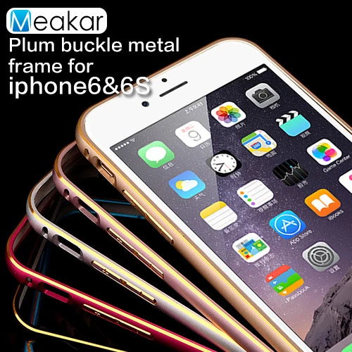 

Aluminum Metal Bumper frame 4.7for iPhone 6 Case For Apple iPhone 6 iPhone6 Cell Phone back Cover Case