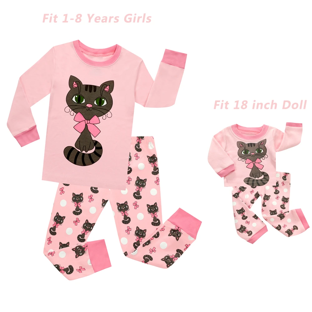 18 inch doll pajama set