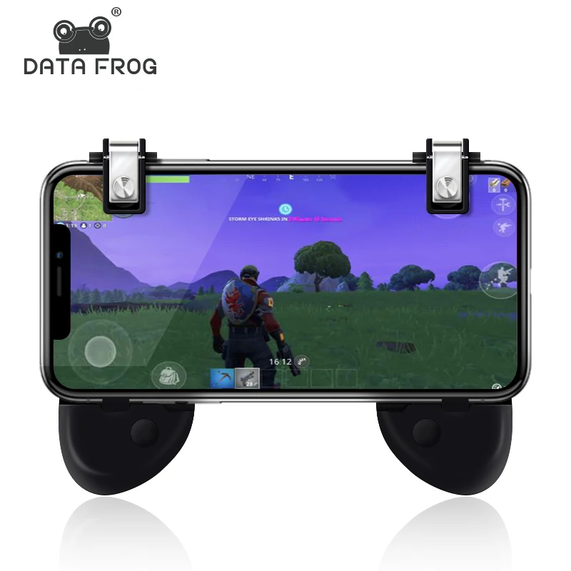Beste Data Kikker Voor PUBG Mobiele Game Controller L1R1 Shooter Joystick Voor Iphone X Game pad Accesorios Voor Pubg Trigger Doel knop