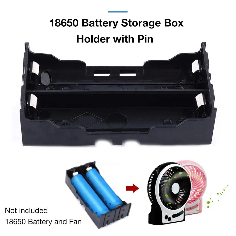 

18650 Battery Box 3.7V Lithium Battery Box With Pin Type 1 / 2 / 3 Battery Holder PCB Storage Case