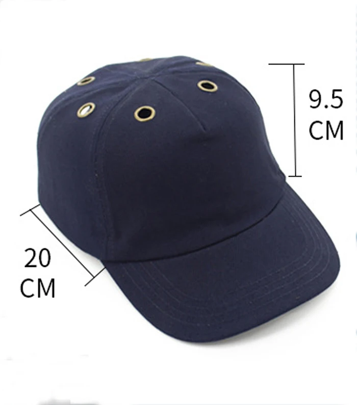 Защитный шлем рабочий защитный шлем ABS внутренняя оболочка бейсбольный стиль шляпы Защитная жесткая шляпа для спецодежды защита головы Топ 6 отверстий