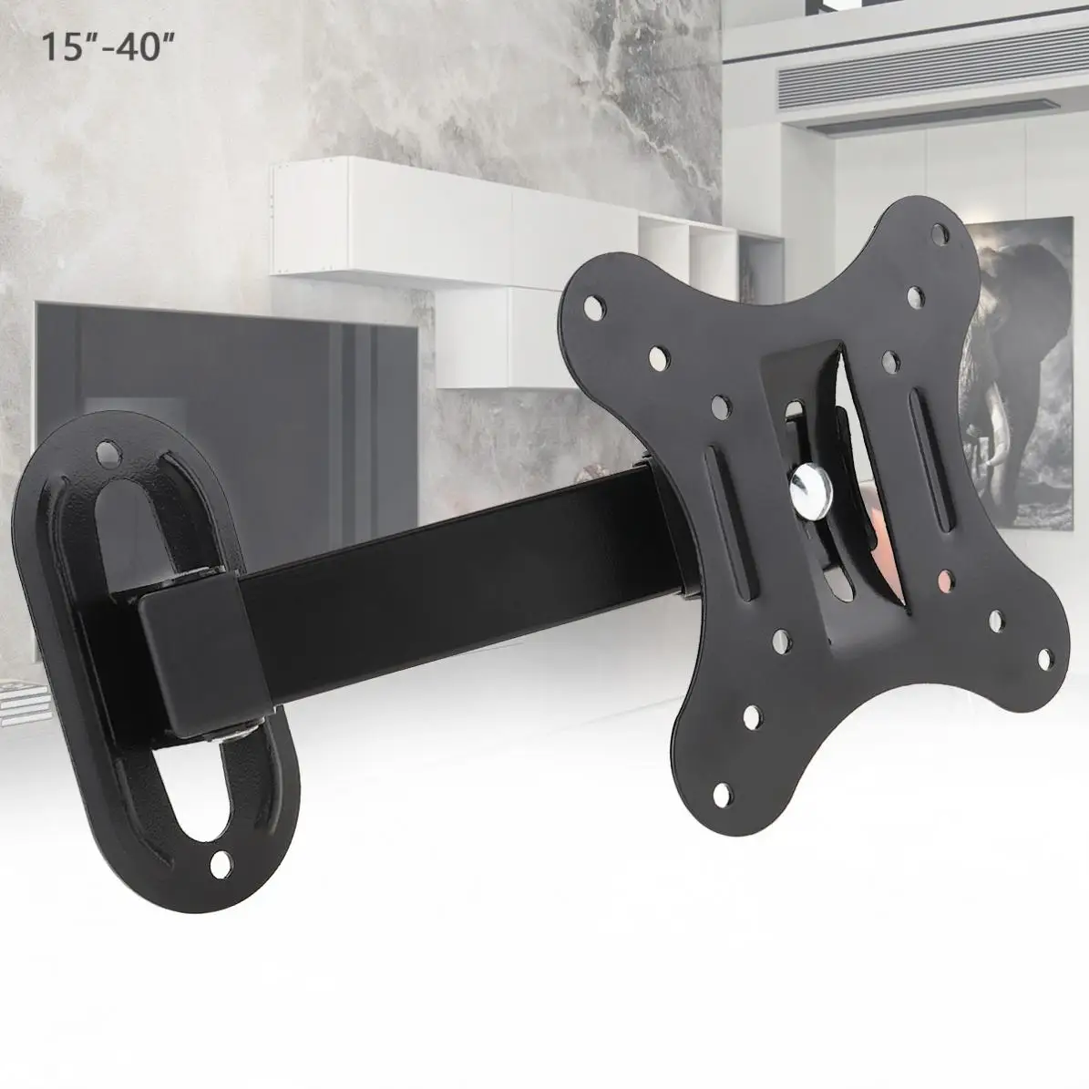 

10KG TV Wall Mount Bracket Flat Panel TV Frame Support 15 Degrees Tilt with Gradienter for 14 - 26 Inch LCD LED Monitor Flat Pan