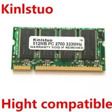DDR 512 MB PC2700 PC2700S DDR PC 2700 333MHZ CL2 5 pamięci RAM pamięć laptopa 512 MB tanie tanio kinlstuo 667 MHz CN (pochodzenie) 2 5VV 333MHZMHz Stock