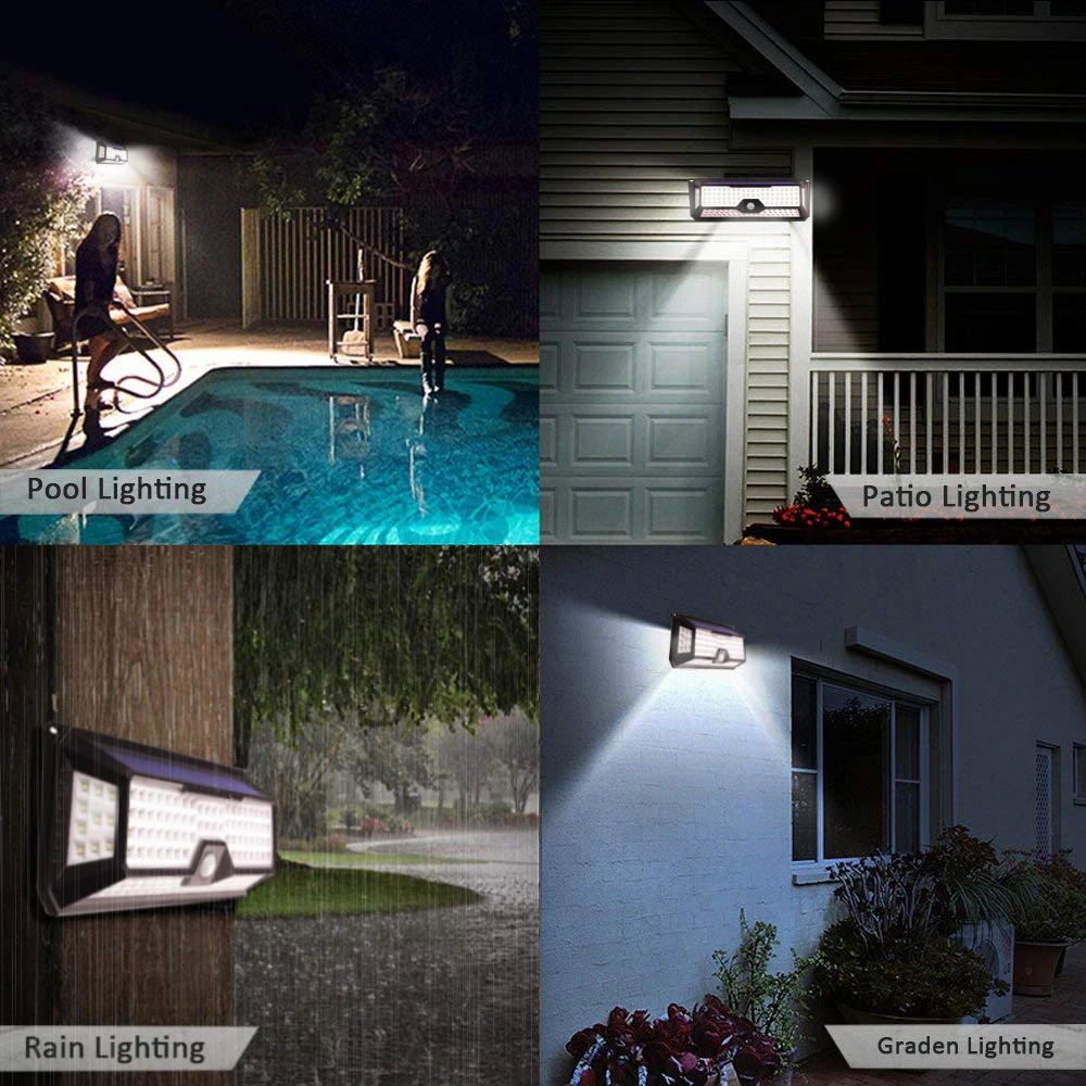 90/118 Led Solar Light Outdoor Waterproof Motion Sensor SMD 2835 IP65 Lighting Decor Garden Light Solar Powered Security Lamp