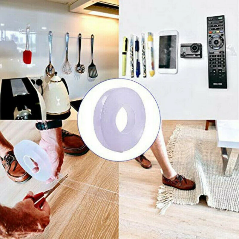 

Multifunctional Double-Sided Traceless Washable Adhesive Tape 5M Reusable duct tape