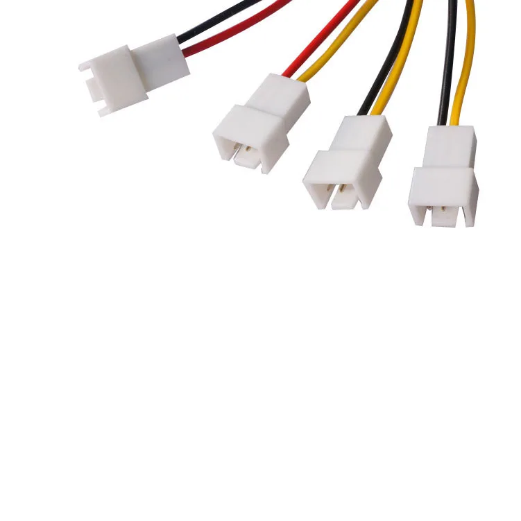 10 قطعة ضبط سرعة 4x 3Pin المشجعين إلى D نوع 4Pin موليكس الطاقة Y-الفاصل كابل