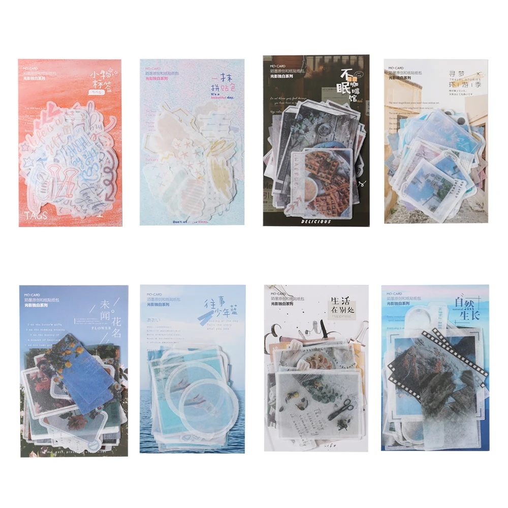 

40Sheets/lot Mini Cute Irregular Shape Paper Sticker Decoration Diary Calendar Scrapbooking Label Sticker Kawaii Stationery Gift