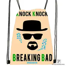 Пользовательские breaking_bad_by_luckino! 1 Drawstring сумка-рюкзак милый рюкзак дети сумка(черный назад) 31x40 см#2018611-2(4
