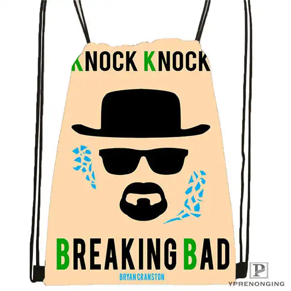 Custom breaking bad by luckino 1 Drawstring Backpack Bag Cute Daypack Kids Satchel Black Back 31x40cm