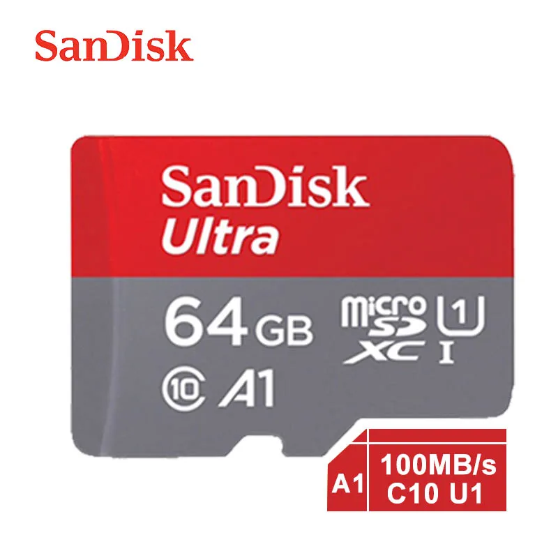 SanDisk Ultra micro SD карта 64 Гб карта памяти 64 Гб microSD TF карта microSDXC UHS-I карта для смартфонов cartao de memoria A1