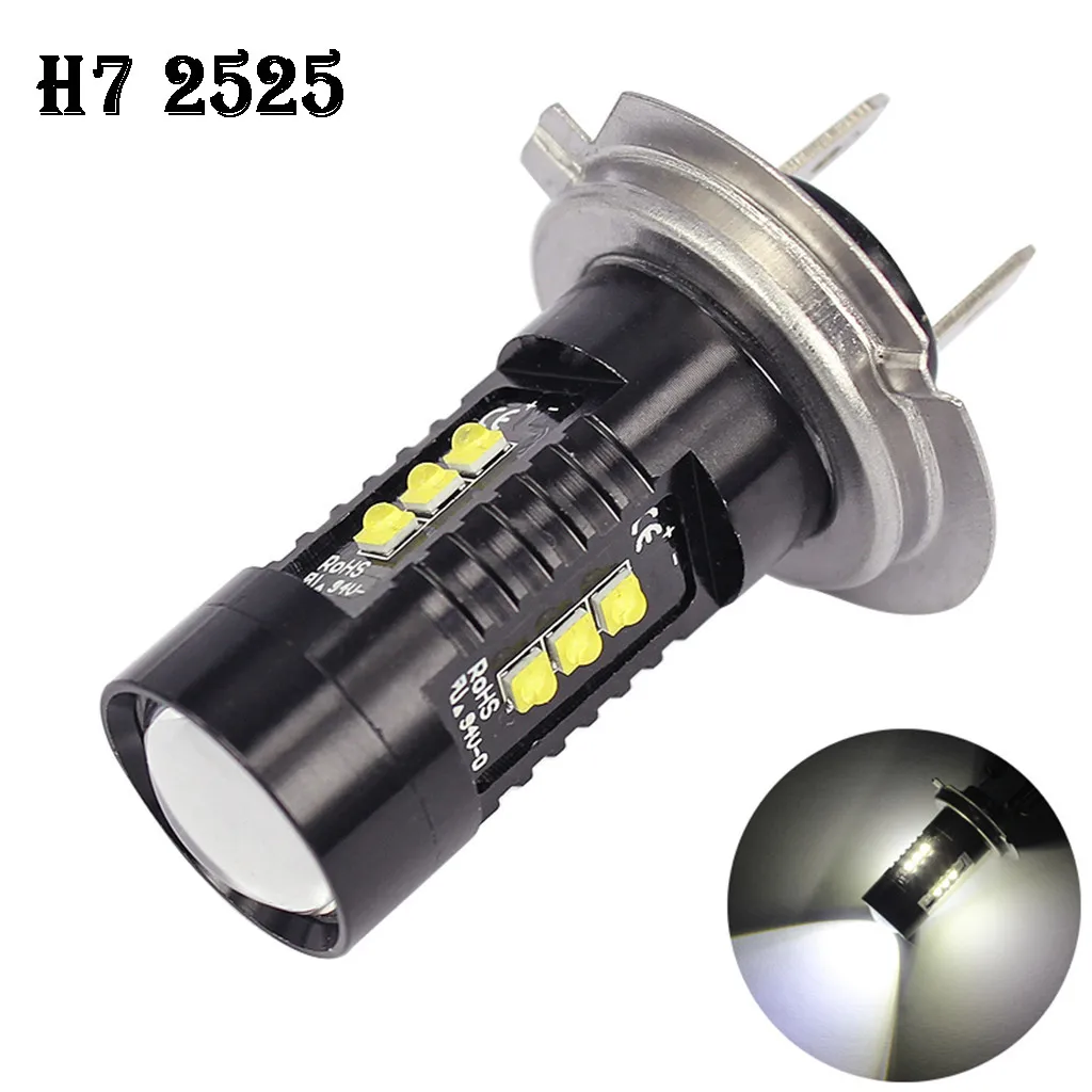 

WUPP 1x H7 60W 12V 1960LM Car Fog Light Bulb High Power 6000K Fog Light H7 2525 Waterproof Bulb
