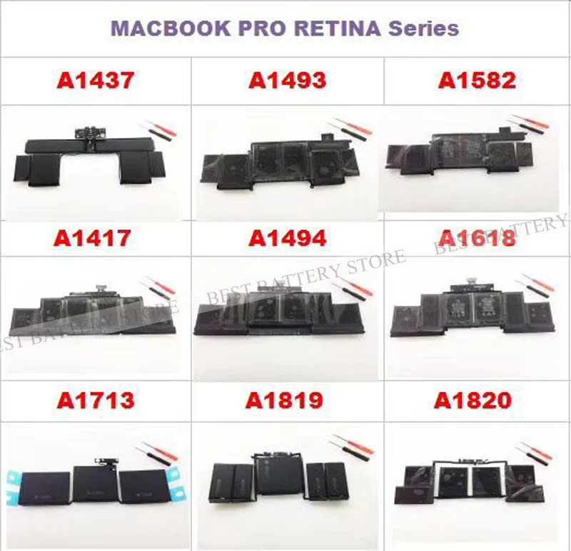 Подлинный A1527 аккумулятор для Apple macbook pro 12 ''A1534 год 661-02267 613-01926-A инструменты Бесплатные Винты