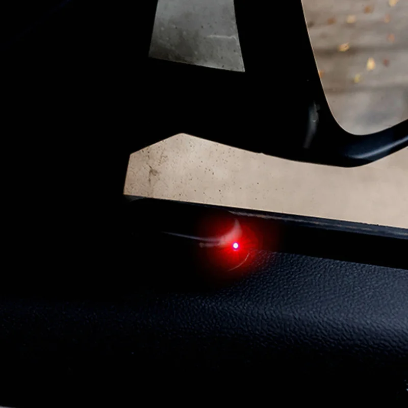 1 шт., Автомобильная сигнализация на солнечной энергии, охранная система, предупреждение о краже, вспышка для Dacia duster logan sandero stepway lodgy mcv 2 dokker - Название цвета: Красный