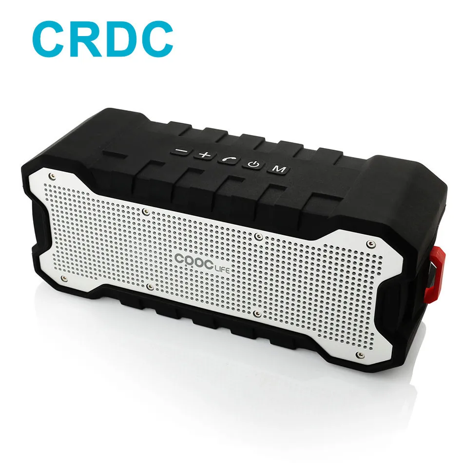 CRDC Bluetooth 4.0 WirelessWaterproof Outdoor with Enhanced Bass Dual Speaker 5W Drivers/ A2DP /30-Hour Playtime