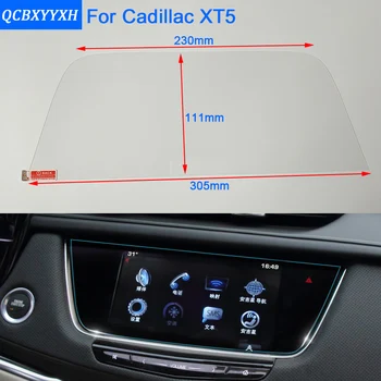 

Car Styling Trapezoid 10.2 inch GPS Navigation Screen Steel Protective Film For Cadillac XT5 Control of LCD Screen Car Sticker