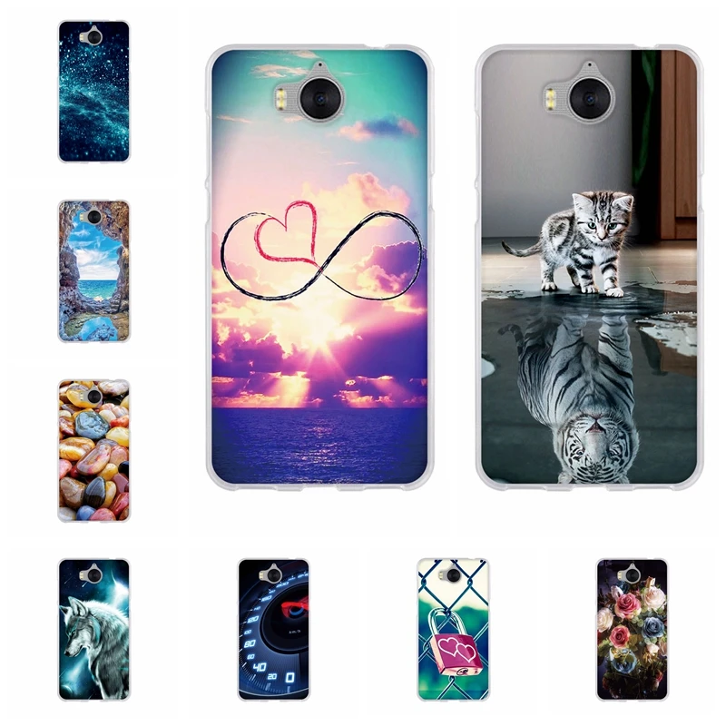 

For Huawei Y5 Y6 2017 Y5 III Y5 3 Case Soft TPU For Huawei Honor 6 Play Cover Cute Candy Patterned For Huawei Nova Young Funda