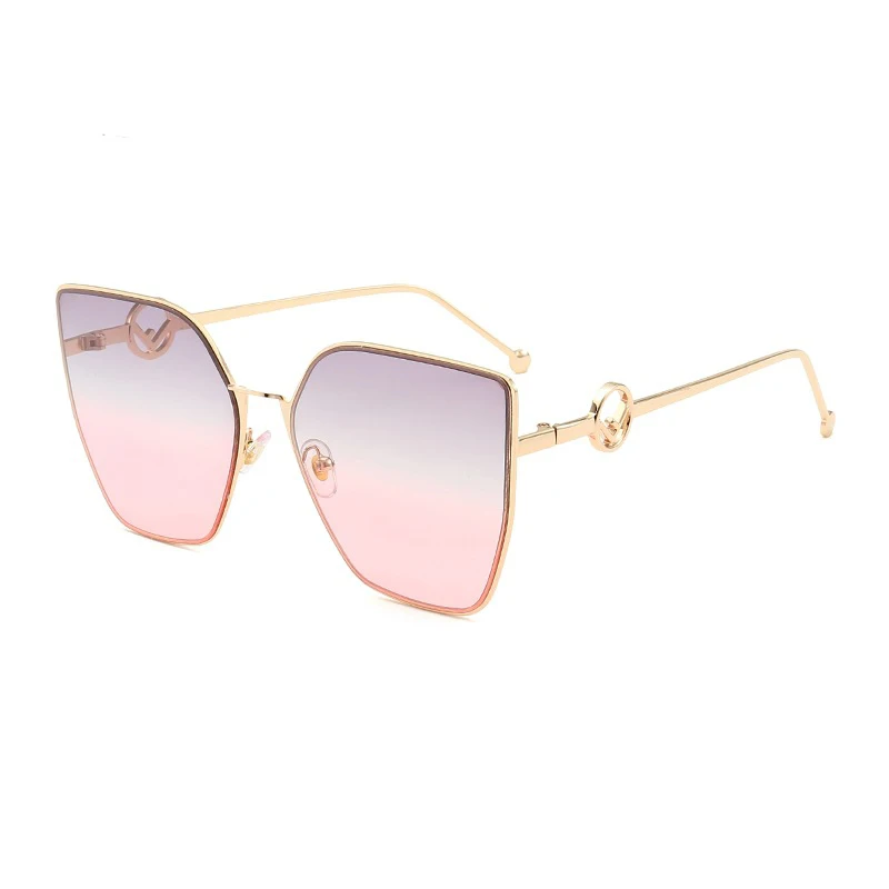 

Fashion Sunglasses Women Metal Frame Sun Glasses Gradient Color Lens Shades Eyewear UV400