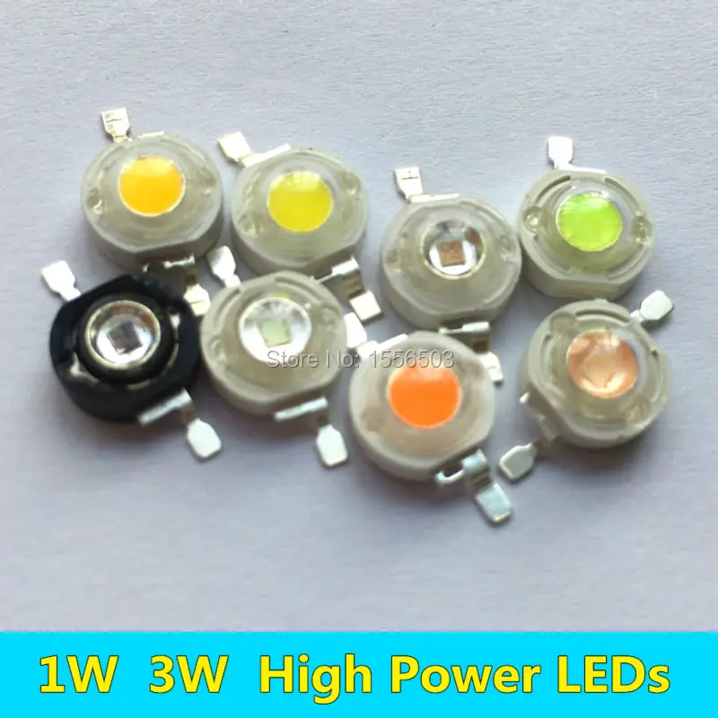 

100 PCS 1W 3W Red Yellow Deep Red Orange High Power LEDs Diode Chip Wavelength 620nm 630nm 660nm 590nm 32mil 45mil High Quality