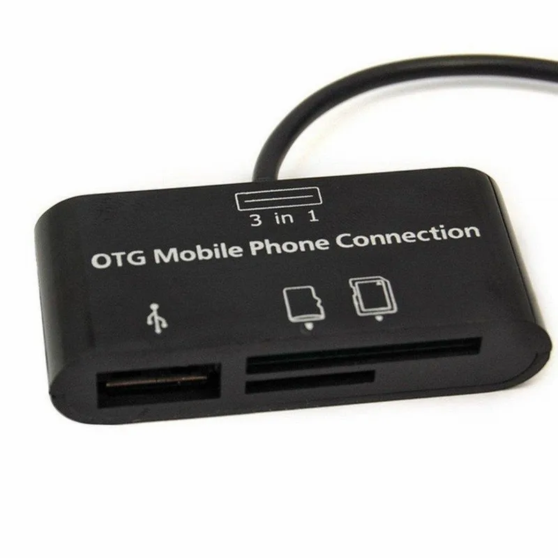 Ascromy 3 в 1 набор соединения USB HUB SD MMC TF кардридер адаптер для OTG Мобильный телефон Meizu M3s m3 примечание U10 U20 M5 M5s E2 e 2