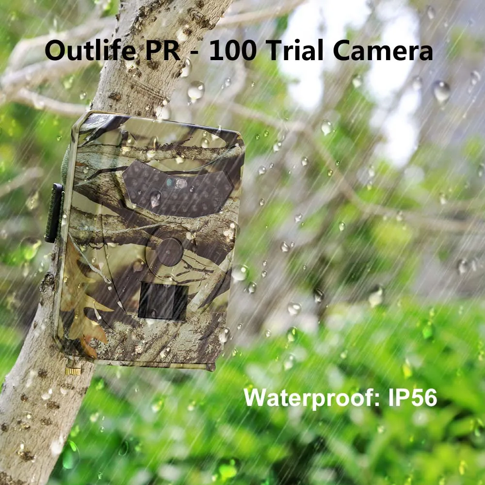 

Outlife PR - 100 Trial Camera Digital + SD Card 8/18/32/64GB Remote Weatherproof Hunting Cameras Infrared Light Motion Sensor