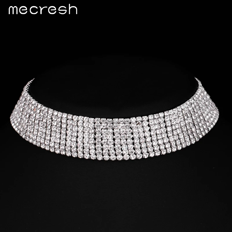 Rhinestone Choker Necklace 