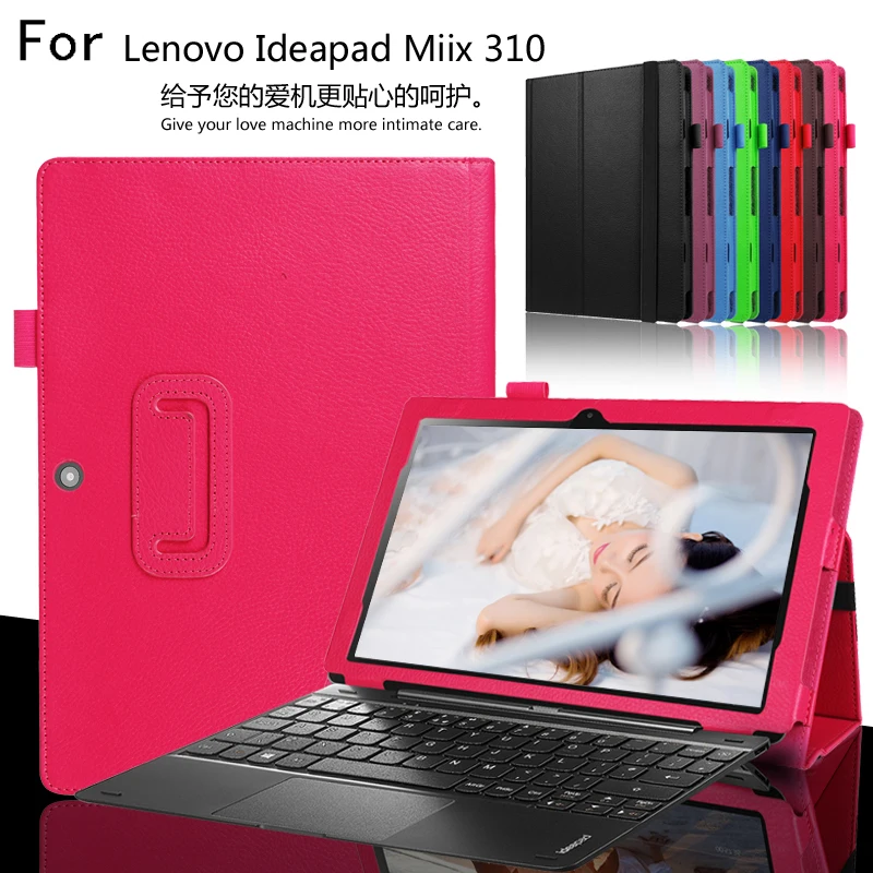 

Ultra Slim Stand PU Leather Skin Cover Case For Lenovo Ideapad Miix 310 Miix310 10.1" Tablet PC ( not include keyboard )