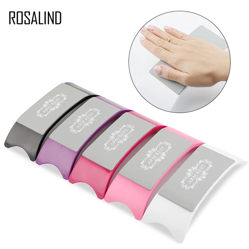 ROSALIND подставки для рук, силиконовая художественная Подушка для ногтей, 5 цветов, держатель для рук, подушка для стола, дизайн для ногтей, салонный дизайн для ногтей