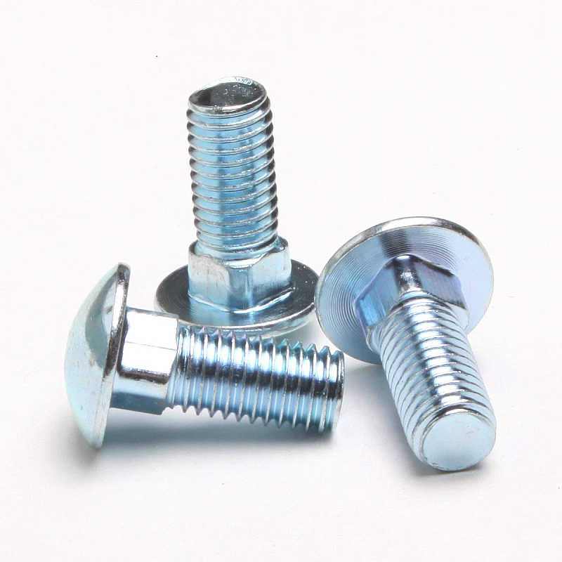 M8 CARRIAGE BOLTS ZINC PLATED WITH NUTS AND WASHERS 8MM SQUARE COACH SCREW CUP