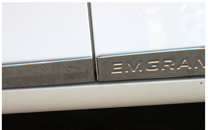 Lsrtw2017 Нержавеющая сталь на автомобильное стекло с закругленными краями и защитой от царапин для Geely Emgrand Ec7 2009- 2010 2011 2012 2013
