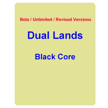 

Dual lands Black Core paper magical Board Game Trading cards, Magical board game Dual lands deck