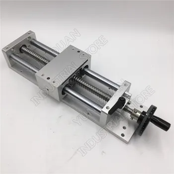 

Sliding Table 500MM 20" Stroke Manual hand wheel Linear module Slide Linear Stage SFU1605 Ballscrew C7 Displacement platform