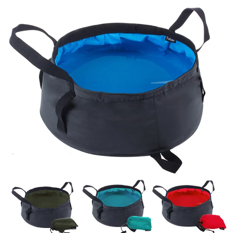 

8.5L Portable Outdoor Camping Foldable Travel Bag Vanity Washbasin Safety & Survival Z0810