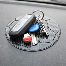 Dewtreetali 1 шт. черный интерьер автомобиля футбол противоскользящие для панелей, на липкой основе для Pad нескользящий коврик держатель gps для телефона ключей держатель