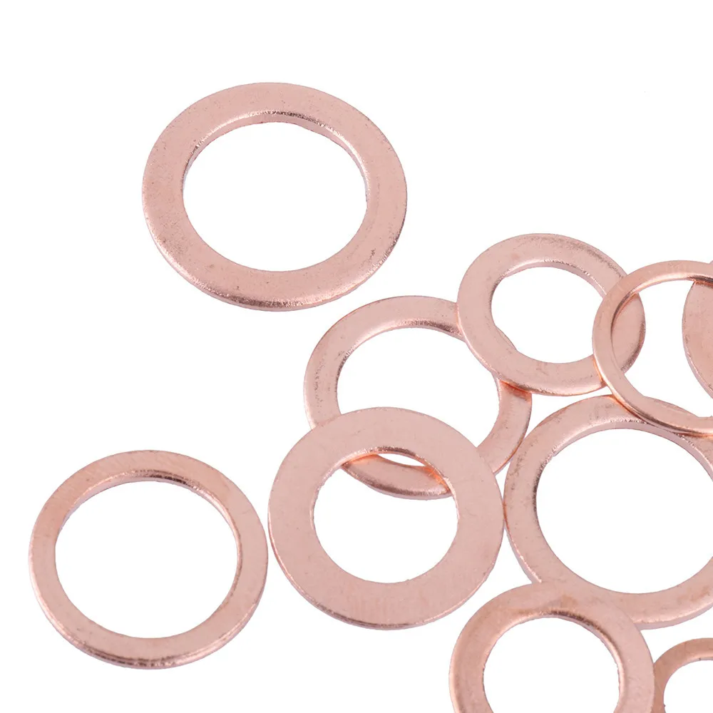 H HILABEE 10X Tappo di Scarico Olio Rondella Guarnizioni Anello di Tenuta Sostituire M20 per